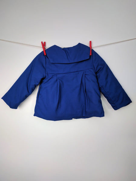 Manteau bleu et chic