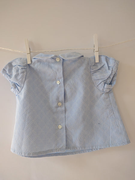 Chemisier bleu de chine