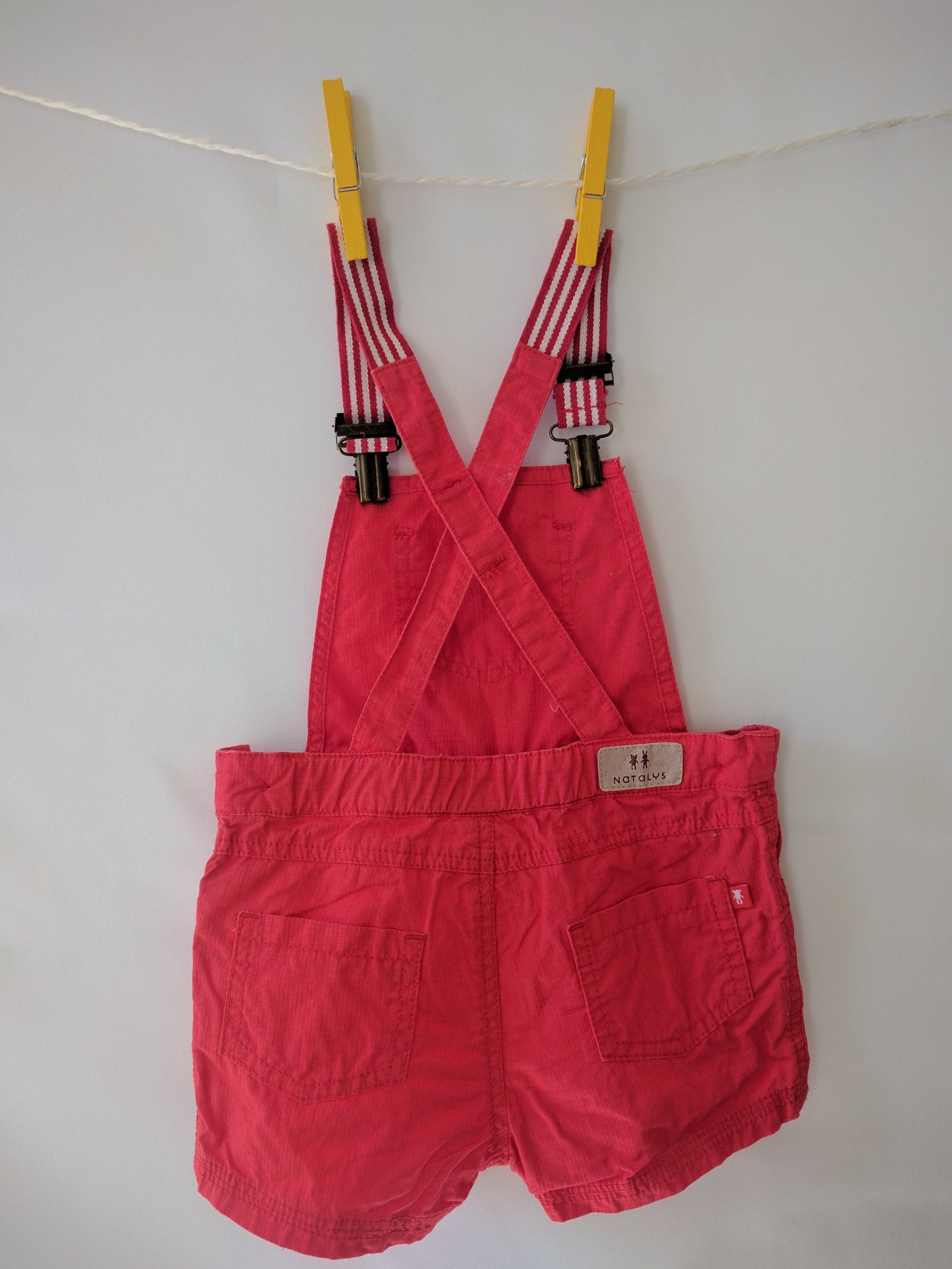 Salopette rouge cerise