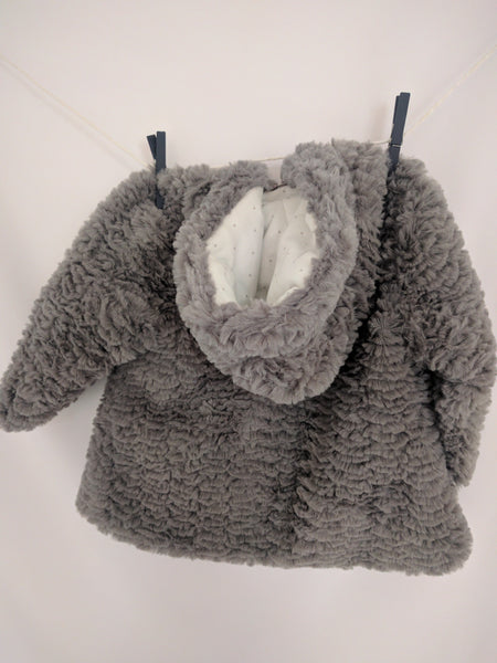 Manteau bien au chaud gris