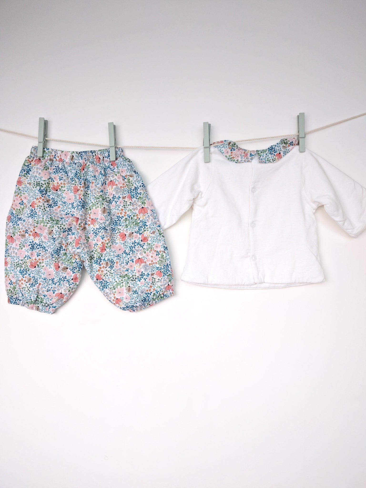 Ensemble haut col Claudine + pantalon ultra confort