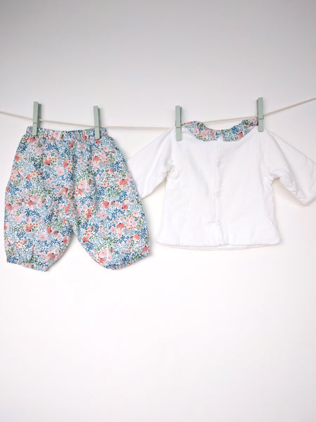 Ensemble haut col Claudine + pantalon ultra confort