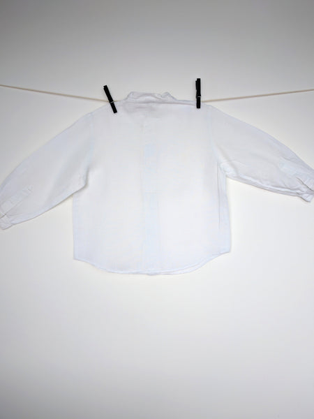 Chemise en lin blanche