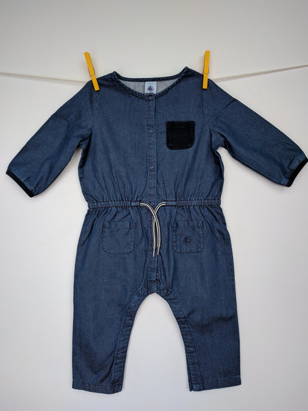 Combi Fille 12 mois Petit Bateau