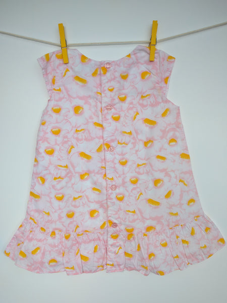 Robe rose et jaune
