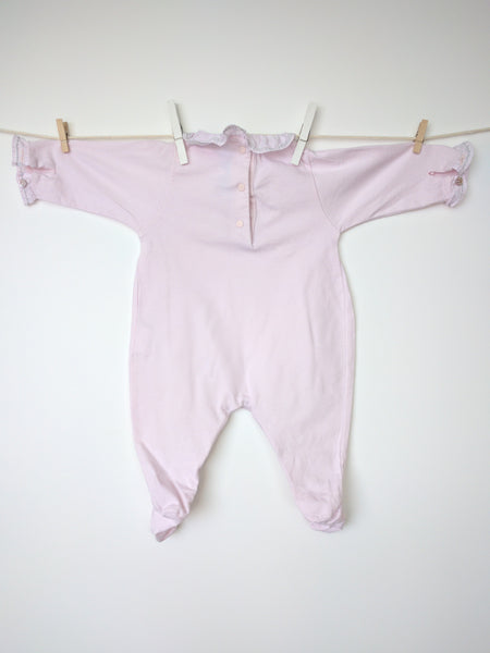 Body rose avec col à frou-frou