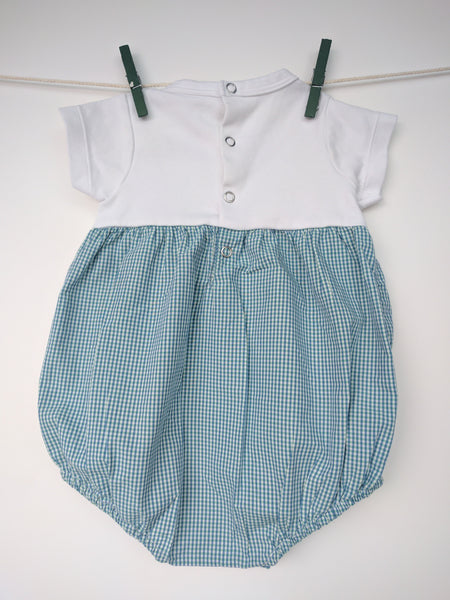 Bloomer à carreaux vert et blanc