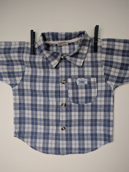 Chemise made in France à carreaux