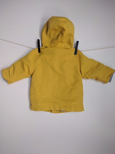 Manteau jaune doublé