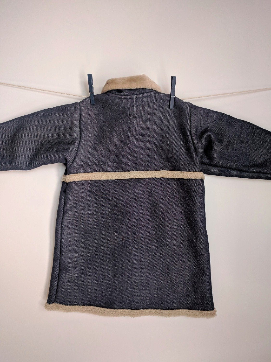 Manteau en jean avec une touche toute douce