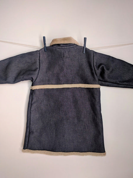 Manteau en jean avec une touche toute douce