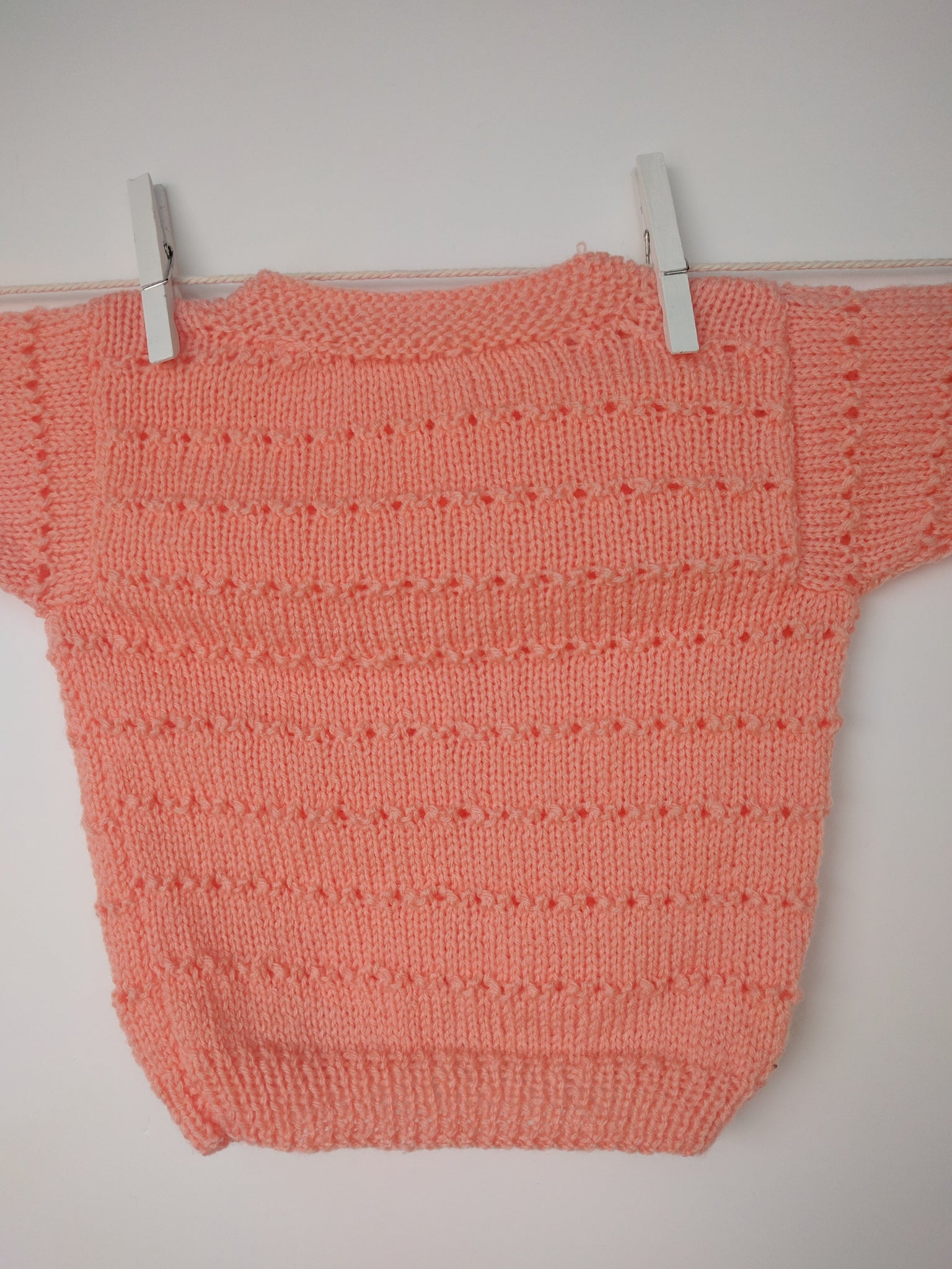 Gilet saumon cousu main