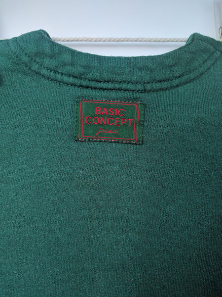 Gilet vert sapin "basic" vintage