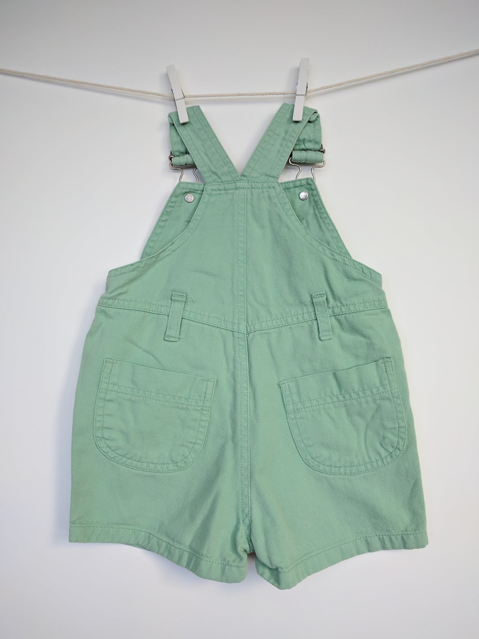 Salopette vert d'eau