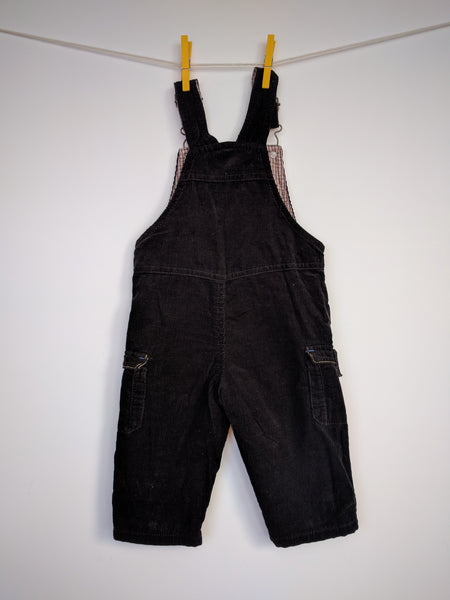 Ensemble polo, salopette en velours & gavroche