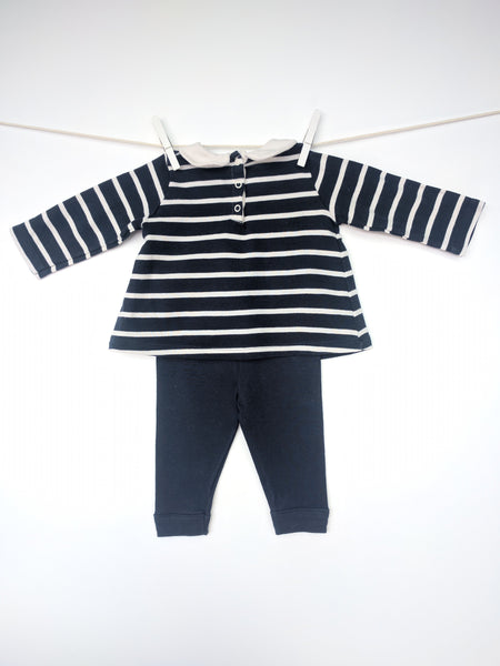 Ensemble marinière col claudine & legging