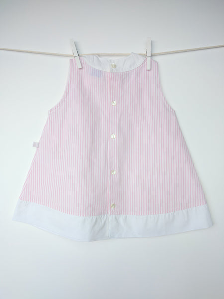 Robe rose et blanche made in France