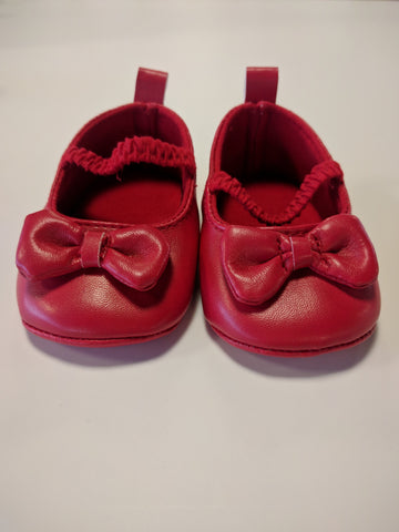 Chaussure noeud rouge naissance 3 mois