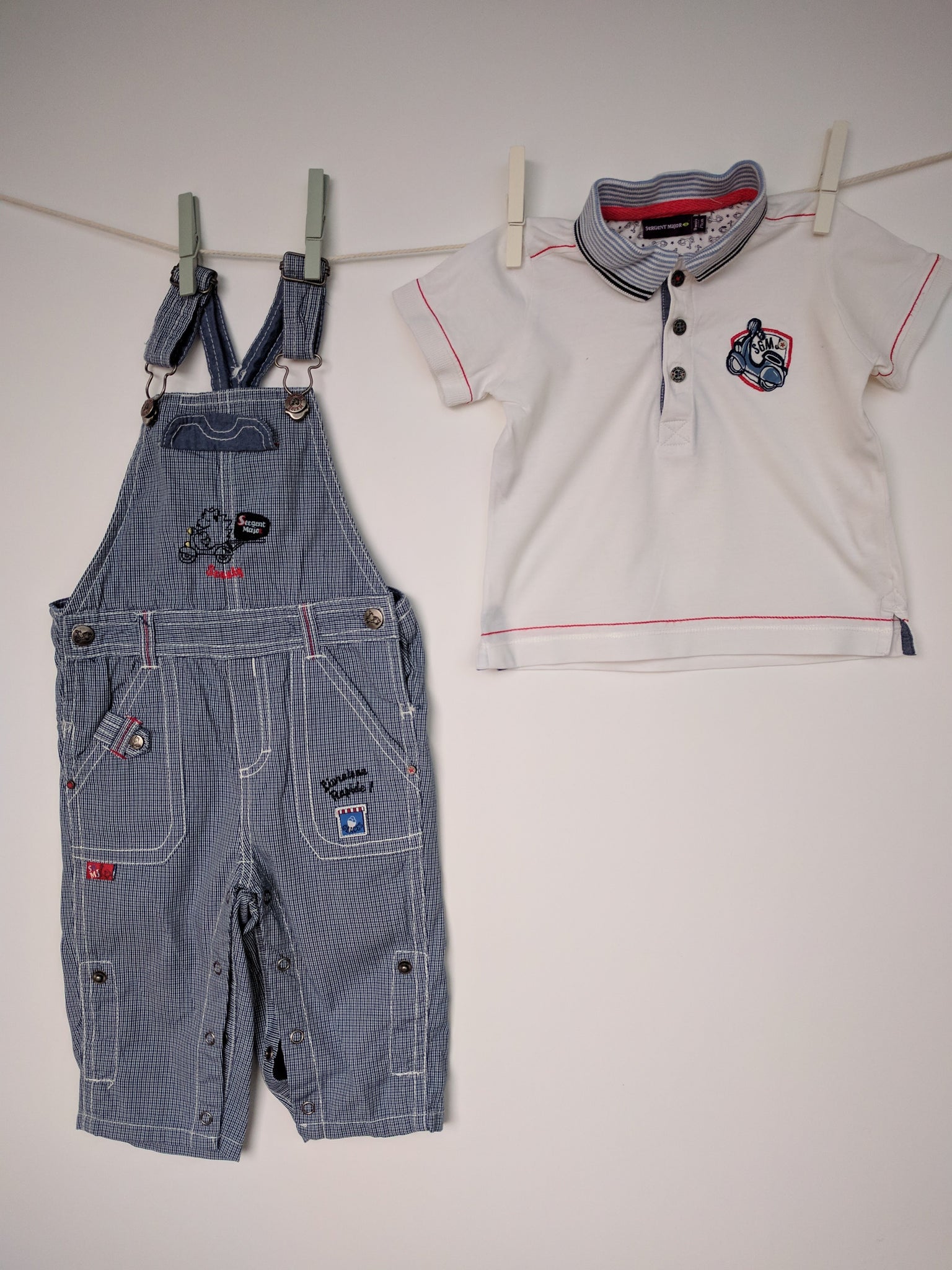 Ensemble polo + salopette