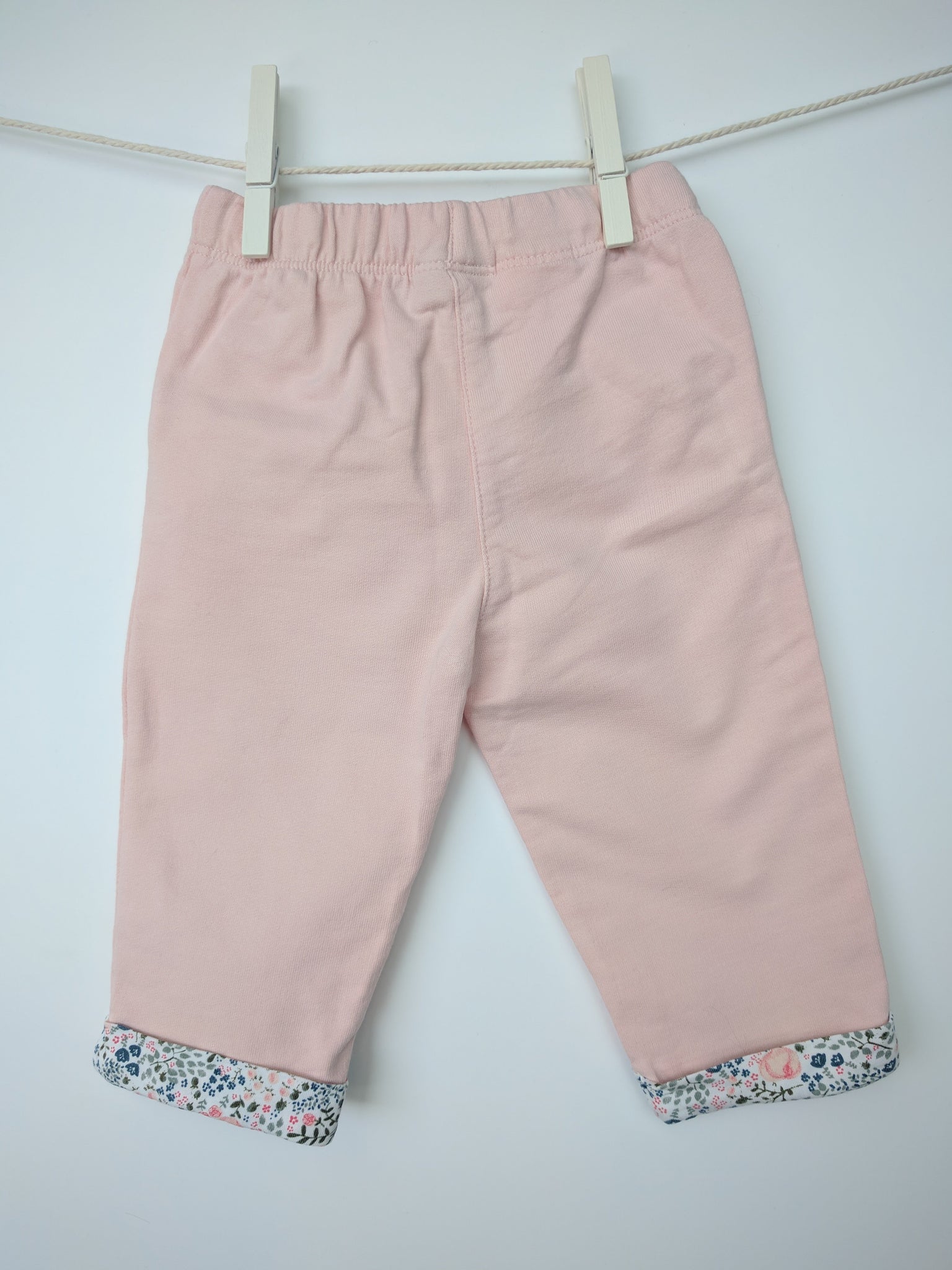 Pantalon confort rose pâle