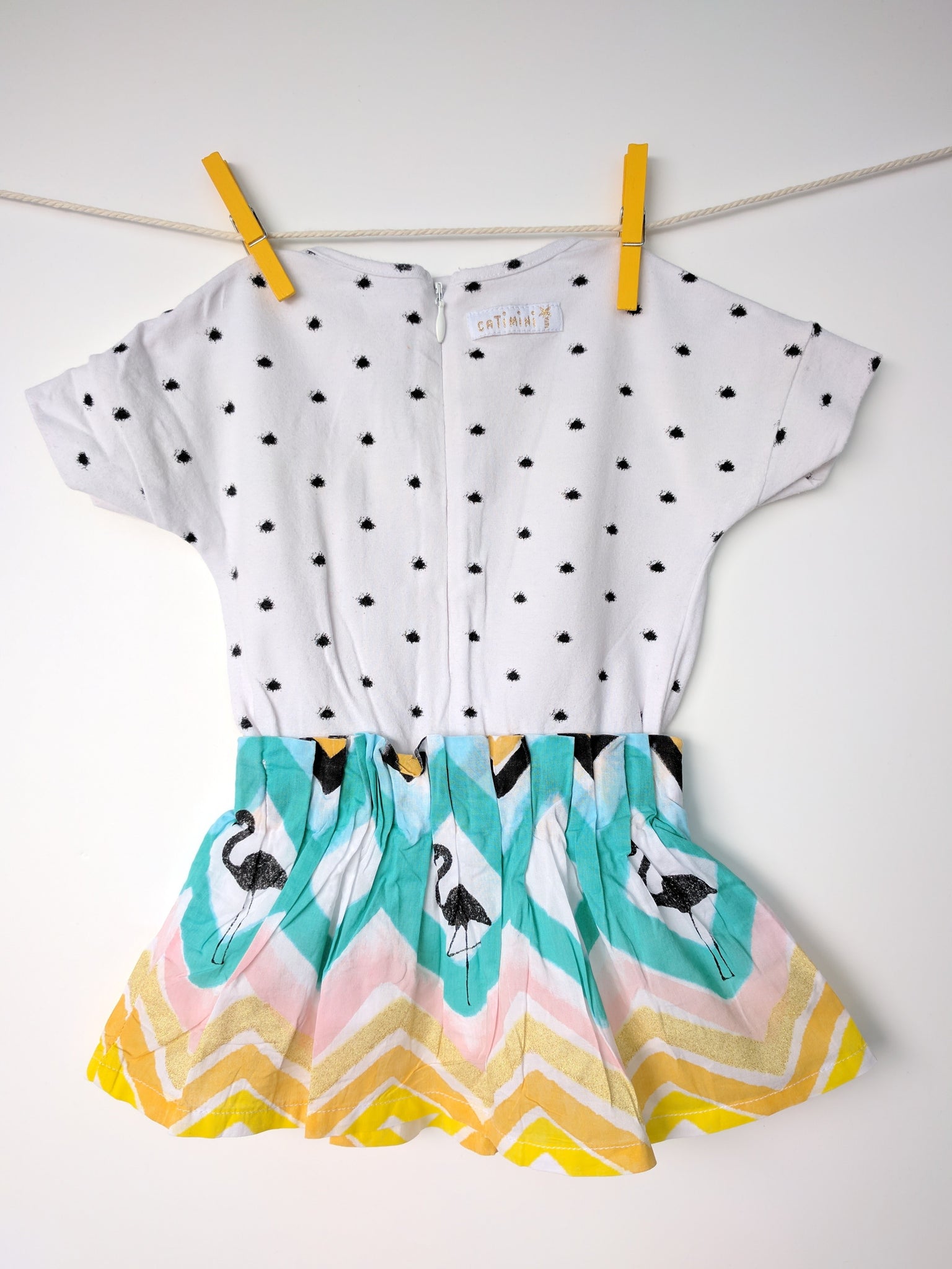 Robe pois et couleurs