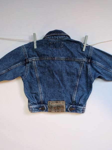 Veste en jean clafoutis vintage