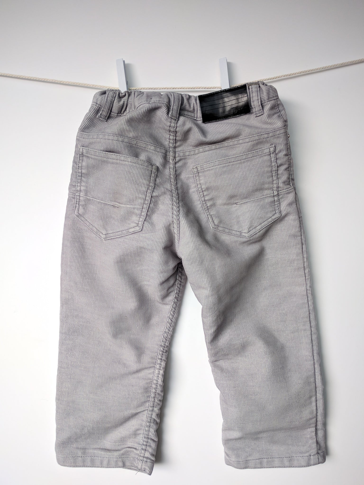 Pantalon velours gris