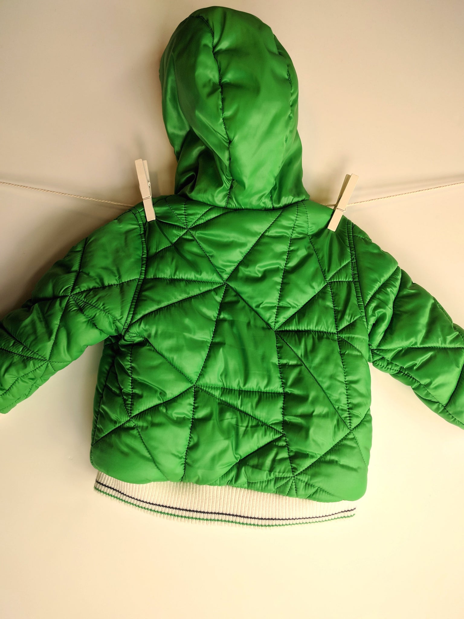 Doudoune verte flashy