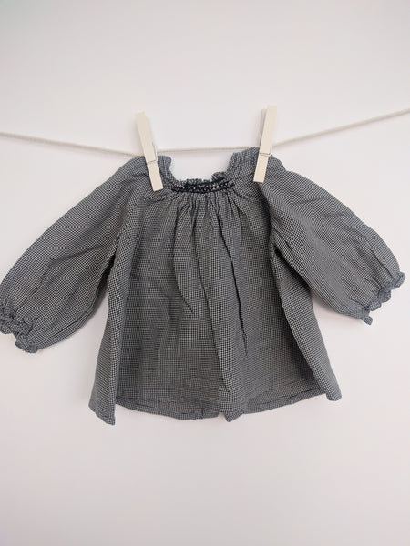 Chemisier brodé main