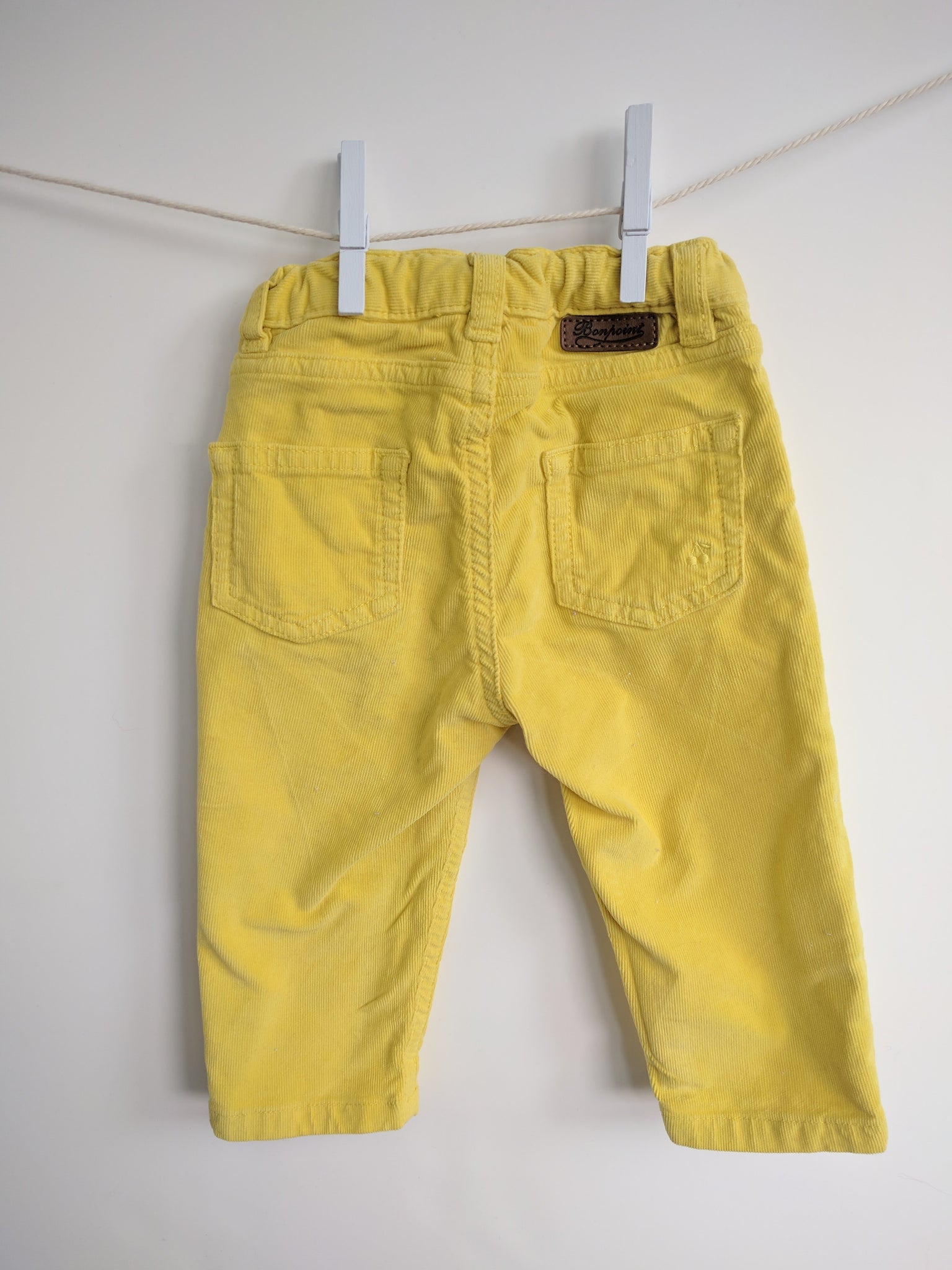 Pantalon velours jaune