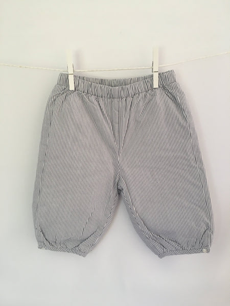 Pantalon bouffant à rayures, doublé