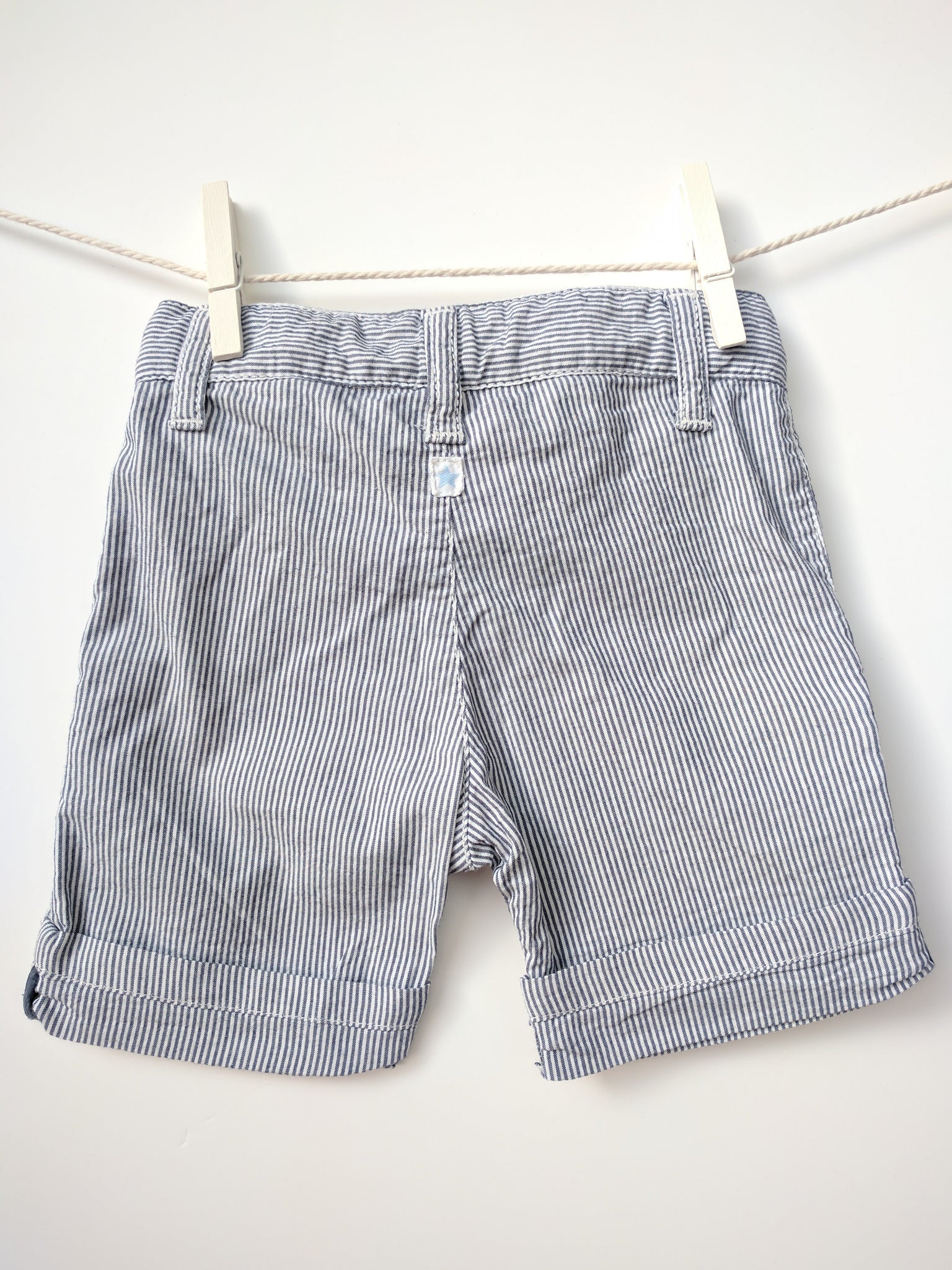 Short rayé bleu et blanc IKKS