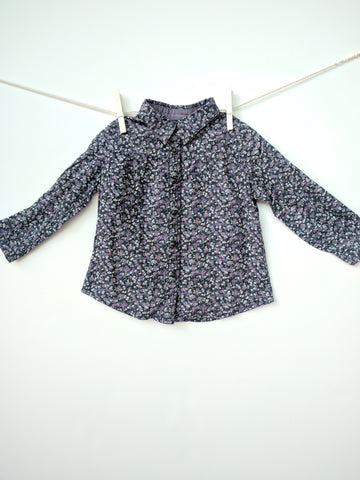 Chemisier tons violets fille 24 mois sergent major