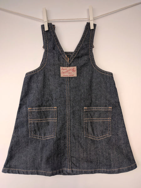 Robe en jean foncé avec poche Petit Bateau