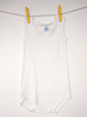 Body basic blanc petit bateau 12 mois bébé fille et bébé garçon