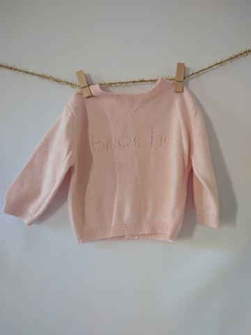 Gilet Fille 1 mois Brioche