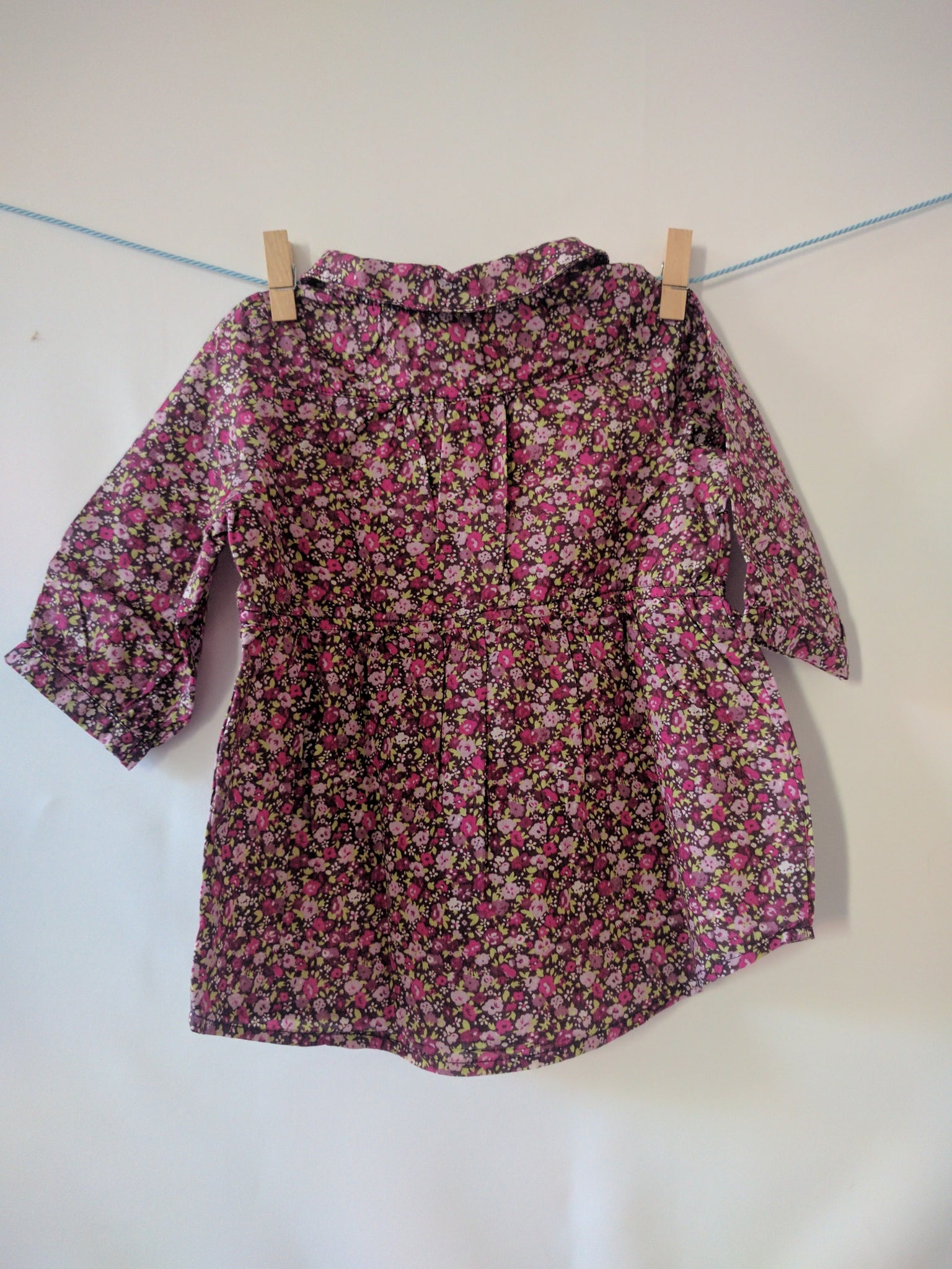Blouse manches longues à fleurs