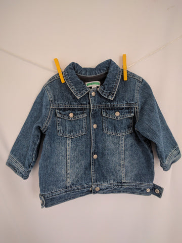 Veste en jean Fille Garçon 12 mois Vertbaudet