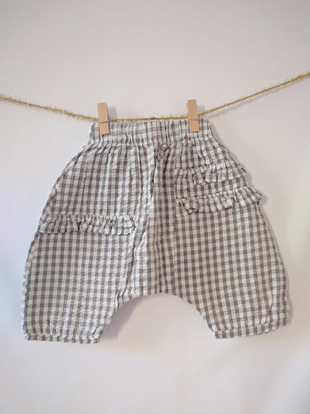 Pantalon large à carreaux